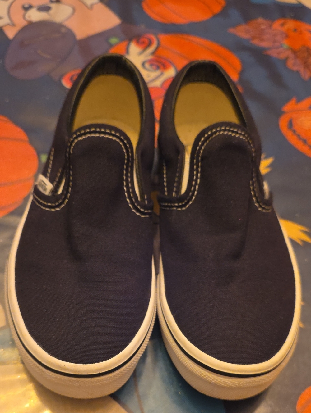 Vans Classic Slip-On Kids Black & White US 2